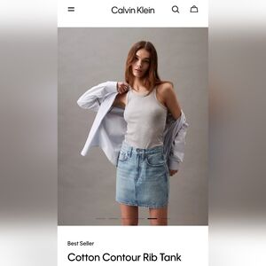 Calvin Klein Ribbed Tank~